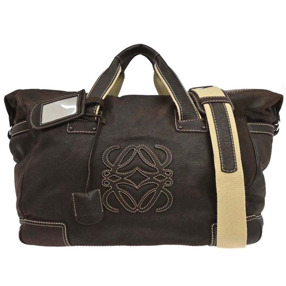 Loewe Anagram Bag Leather Brown Leather Handbag